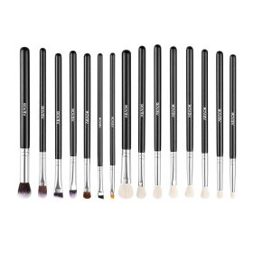 VEVOR 15-Piece Makeup Brush Set for Foundation Blending Eyeshadow, Professional Vegan Brushes with Soft Synthetic Bristles