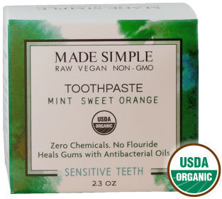Organic Vegan Mint Sweet Orange TOOTHPASTE