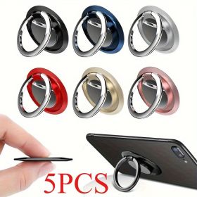 6/ 10 PCS Random Color - 360 Degree Rotating Finger Ring Holder - Universal Phone Car Magnetic Mounting Grip - Cell Phone Backing Pad Holder