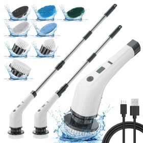 Electric Cleaning Brush (Option: White Short)