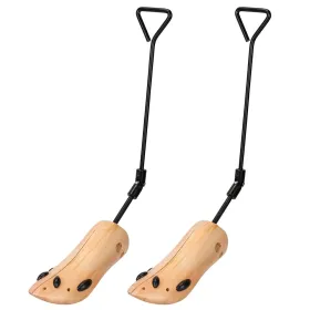 One Pair Boot Stretcher Adjustable Width Shoe Shaper Wooden Boot Widener Expander For Men (Option: L)